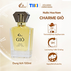 Nước hoa nam cao cấp, Charme Giò, hương trái cây, ngọt ngào, ấm áp, lưu hương lâu, độ tỏa hương xa, 100ml