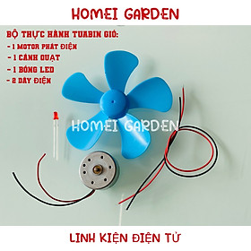 Mua Bộ thực hành tuabin gió phát điện sáng đèn led dùng cho học tập DIY stem - CBGD2