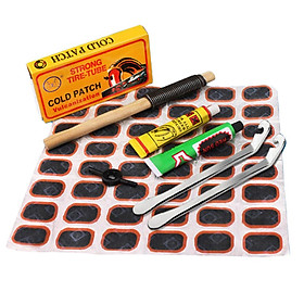 Bike Bicycle Tyre Puncture Repair Kit Cycle Tube Patch Tool Kit
