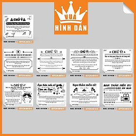 Hình ảnh Set 50/100 Tem lưu ý khách quay video khi mở hàng (8x10cm) (1.020) - tem sticker dán đơn hàng, kiện hàng dành cho shop