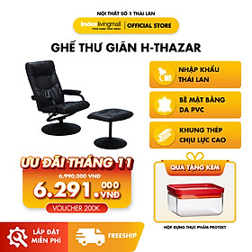 Ghế Thư Giãn H-THAZAR Màu Đen Index Living Mall Nhập khẩu Thái Lan