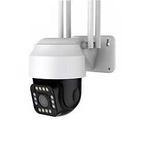 Camera IP ngoài trời X6100 siêu sắc nét 2K 3MP 14 Led quay màu ban đêm