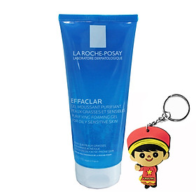 Gel rửa mặt tạo bọt cho da dầu nhạy cảm La Roche-Posay Effaclar Purifying Foaming Gel (200ml, tặng móc khoá)