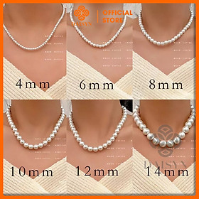 ￼[ DAISYN ] N414 choker vòng cổ hạt Trai, dây chuyền hạt bẹt dây chuyền mang áo dài hạt nhiều kích cỡ cho nữ