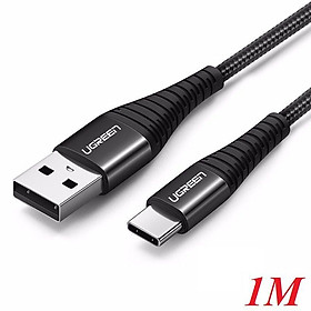 Mua Ugreen UG60569US301TK 1m QC4.0 3A cáp Usb A ra Type C dây dù siêu bền đầu nhôm chống gãy - HÀNG CHÍNH HÃNG