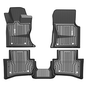 Thảm lót sàn xe ô tô JAGUAR XFL 2013- đến nay Nhãn hiệu Macsim 3W chất liệu nhựa TPE đúc khuôn cao cấp - màu đen