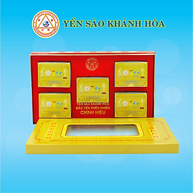 5 hộp 3g Yến sào đảo thiên nhiên Khánh Hòa tinh chế hộp quà tặng - 011G