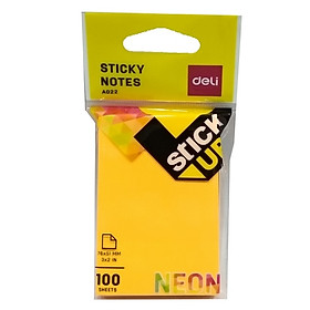 Bộ 2 Giấy Nhắn A02202 - Mẫu 1 - Màu Cam