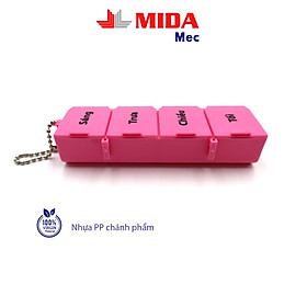 Hộp chia thuốc MidaMec - Màu Hồng