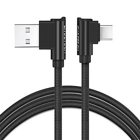 Mua Dây cáp sạc nhanh Type-C hiệu CHOETECH AC0011 hỗ trợ chơi game siêu bền cho Huawei  Samsung  Oppo  Xiaomi  Nokia (Đầu bọc nhôm nguyên khối  hỗ trợ sạc nhanh 2.4A  Góc cắm 90 Độ  Công nghệ SR) - Hàng chính hãng