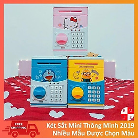 Hình ảnh Két Sắt Điện Tử Mini Nhiều Mẫu, két mini, két đựng tiền cho bé