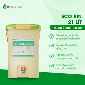 Mua Thùng Ủ Rác Hữu Cơ EcoBin 21 Lít - EcoClean - Ủ Rác Nhà Bếp -Tự Làm Phân Compost Tại Nhà