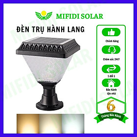 Mua Đèn Trụ Hành Lang MIFIDI Họa Tiết Kim Cương Năng Lượng Mặt Trời DTHL02