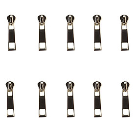 10 Pieces #3 Metal Zipper Slider Zip Head Pull Replacement Repair Kit Garment Bag Clothes Suitcase DIY Accessories