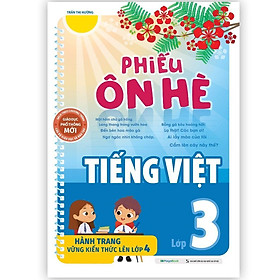 Sách - Phiếu Ôn Hè Tiếng Việt Lớp 3 - Megabook