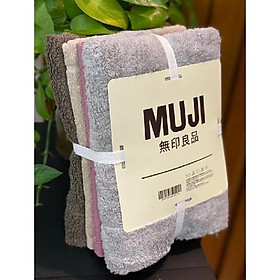 Combo 3 khăn mặt xuất dư Nhật Bản 35x75cm 100% cotton khăn mềm mịn, sơi siêu thấm nước, không phai màu, xù lông