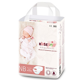 Bỉm tã dán ROSE BABY NB 60 miếng  5kg