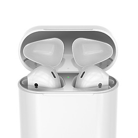 Miếng Dán Kim Loại Mỏng Chống Bụi Cho Case Airpods 1/ Airpods 2