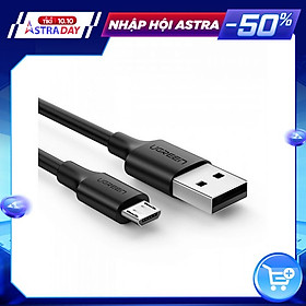 Cáp sạc nhanh micro usb 2.4a ugreen 60137 dài 1.5m - hàng chính hãng