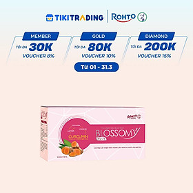 Nước uống collagen giúp sáng da, dạ dày khỏe Blossomy lốc 10 chai x 50ml