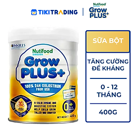 Sữa bột Nutifood GrowPLUS+ Sữa Non 0-12 tháng Lon 400g