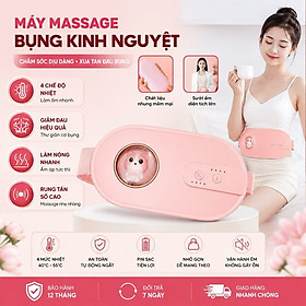 máy Massage bụng kinh, Đai chườm bụng kinh giúp làm ấm, giảm đau bụng kinh nguyệt, làm ấm tử cung cho phái nữ đến kì