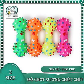 Hình ảnh Đồ chơi cho chó gặm Cục xương chút chít ngộ nghĩnh dễ thương có còi kêu beep beep - đồ thú cưng