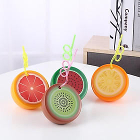 Mua Bình Đựng Nước Hình Trái Cây 500Ml Siêu Dễ Thương Kèm Ống Hút