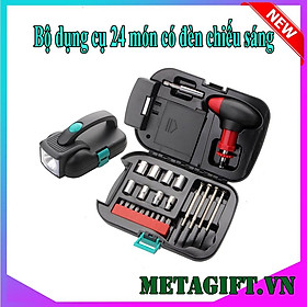 Mua Bộ dụng cụ sửa chữa đa năng 24 món có đèn pin  bộ đồ nghề sửa chữa đa năng