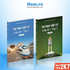 Combo 2 Sách id tự học Vật lý lớp 10 chuẩn chương trình mới moonbook