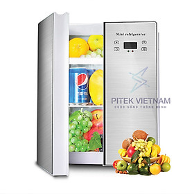 Tủ lạnh mini 2 cửa có màn hình cảm ứng điều chỉnh nhiệt dung tích 25L - PITEK