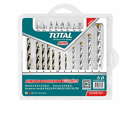 BỘ MŨI KHOAN VÀ MŨI VẶN VÍT ĐA NĂNG 19 CHI TIẾT TOTAL TACSDB1901