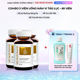 Combo 3 Hộp Sắc Ngọc Khang Vi tảo lục làm mờ sạm nám hiệu quả