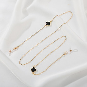 Dây đeo mắt kính charm cỏ 4 lá độc đáo