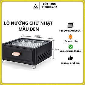 Mua Lò nướng than hoa màu đen cao cấp Suncojia chất liệu thép chịu nhiệt tốt không gỉ  an toàn