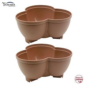 Chậu trồng hoa, rau củ 03 khoang Yamada 4L hàng Made in Japan #No583