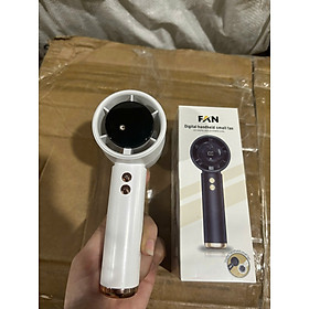 Mua Quạt Cầm Tay Mini Sạc Pin 100 Cấp Độ Gió Màn Hình Led Hiển Thị