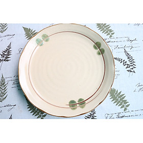 Mua Đĩa sứ tròn đựng đồ ăn  đĩa hoa quả nhà bếp phong cách vintage