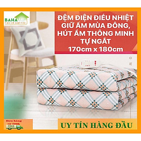 Mua ĐỆM ĐIỆN ĐIỀU NHIỆT GIỮ ẤM MÙA ĐÔNG  HÚT ẨM THÔNG MINH TỰ NGẮT 170cm x 180cm  BAHAMAR  cho mùa đông không còn lạnh giá