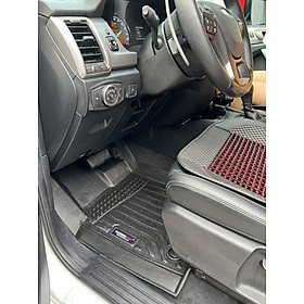 Thảm lót sàn xe ô tô Ford Ranger 2016-2021 Nhãn hiệu Macsim chất liệu nhựa TPE cao cấp màu đen