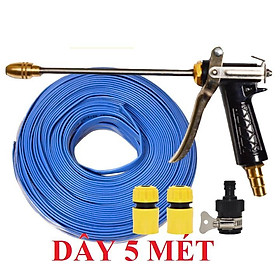 Mua Bộ dây vòi xịt nước rửa xe  tưới cây . tăng áp 3 lần  loại 3m  5m 206318Gđầu đồng  cút  nối đen  d.vàng