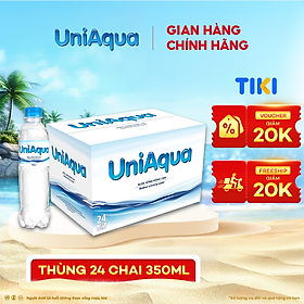 Nước uống đóng chai UniAqua - Thùng 24 chai 350ml
