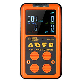 Máy Dò Khí 4 Trong 1 Cầm Tay Màn Hình LCD Tích Hợp Âm Thanh Và Báo Rung Nhẹ Dò Khí Độc Hại Smart Sensor (0-999ppm)