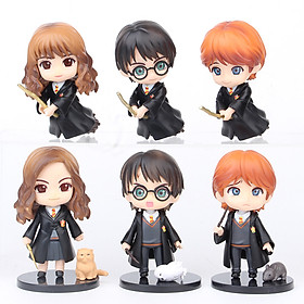 Mô hình 06 Nhân Vật Harry Potter Phiên Bản Đầu To 10Cm