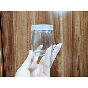 Mua Hũ thủy tinh làm sữa chua 100ml  200ml có kèm nắp nhựa