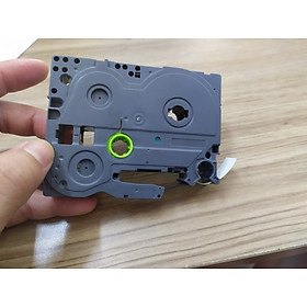 Mua Nhãn in khổ 24mm chữ đen nền trắng  nền vàng cho máy ptouch Brother