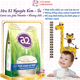 Sữa tăng chiều cao A2 nguyên kem full cream high in calcium phát triển xương, răng trẻ, chống loãng xương người lớn, tăng sức khỏe-QuaTangMe Extaste