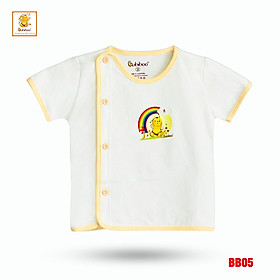 Áo sơ sinh cho bé Babiboo áo tay ngắn vải cotton mềm mịn BB05