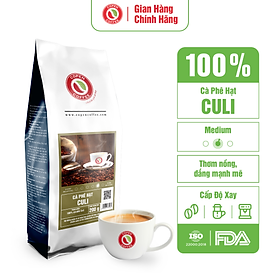 Cà phê hạt nguyên chất Culi rang mộc - Copen Coffee - Hương vị đắng đậm