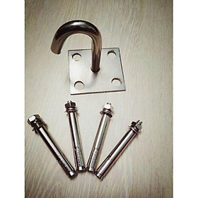 Mua Móc treo quạt trần đế nổi kèm 4 nở Inox 10x80